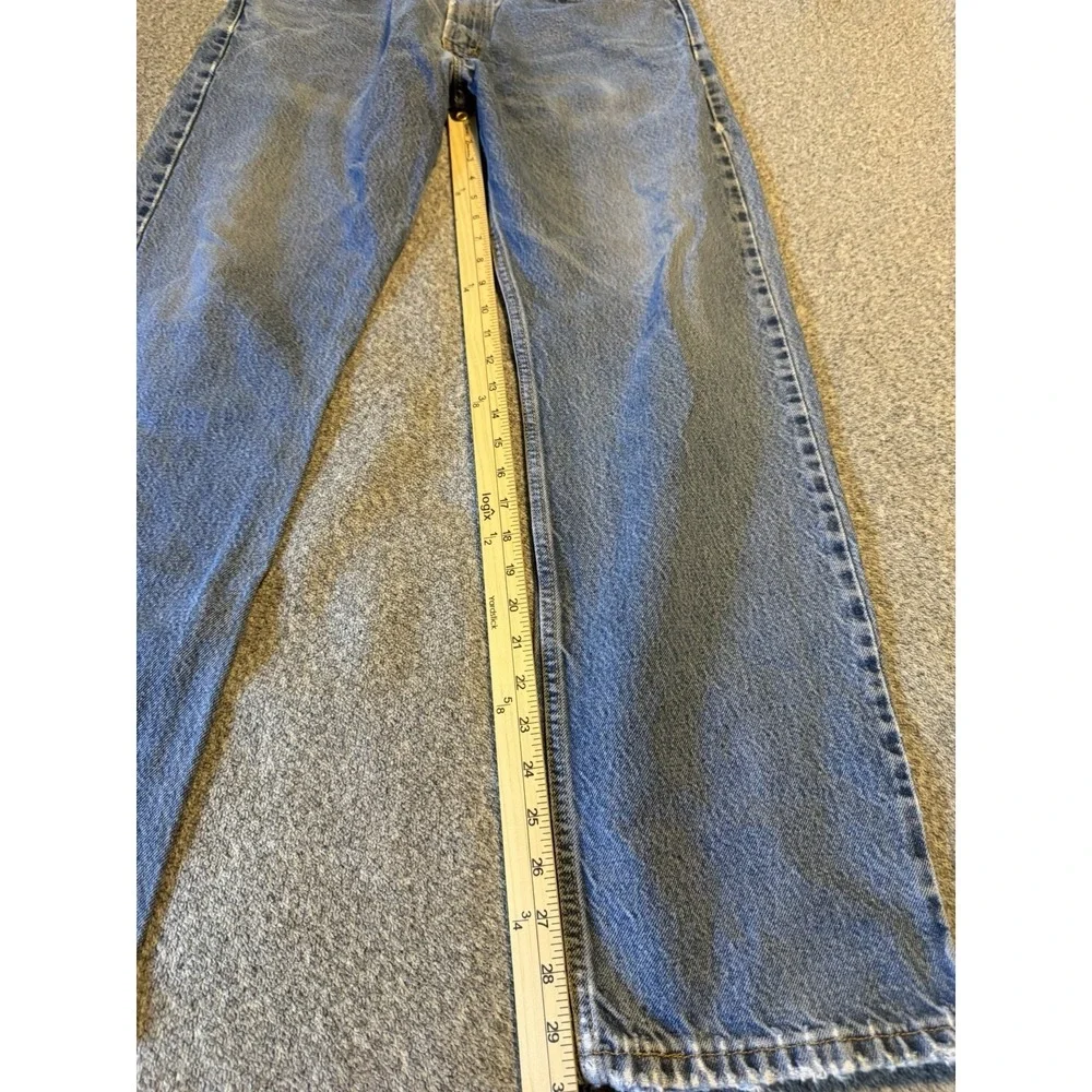 Levis 505 Jeans Adult Mens 34x32 Blue Denim Regular Fit Straight Leg